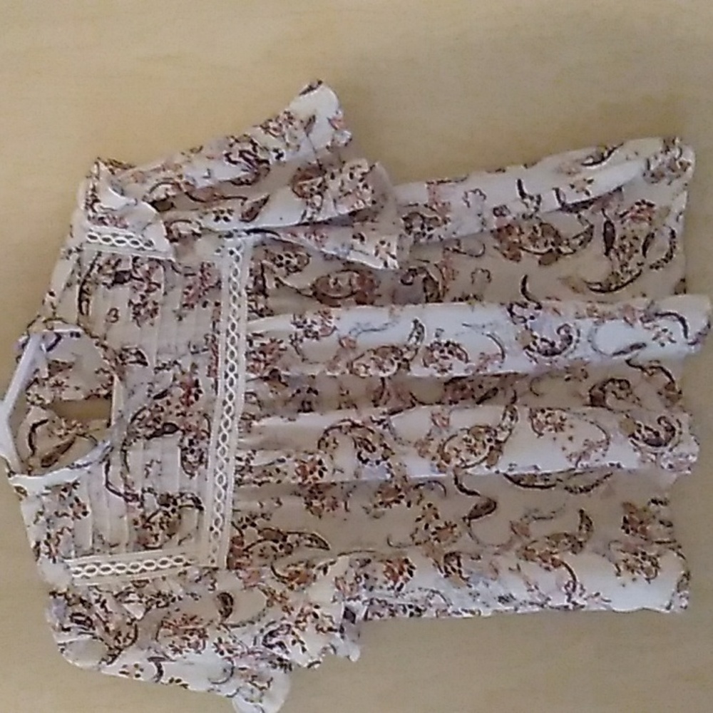 June & Hudson Paisley Printed Blouse (S)